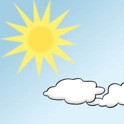 Sonne am Himmel