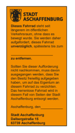  Schrottrad-Aktion der Stadt Aschaffenburg