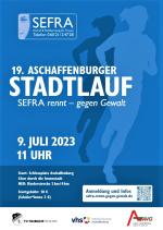  Plakat zum Lauf Sefra rennt - gegen Gewalt