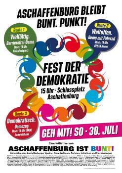  Plakat "Fest der Demokratie"