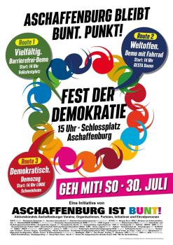 Plakat "Fest der Demokratie"