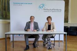 Oberbürgermeister Jürgen Herzing und Prof. Dr. Eva-Maria Beck-Meuth, Präsidentin der TH Aschaffenburg