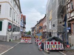Absperrung Dalbergstraße
