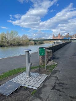 Trinkwasserbrunnen am Floßhafen in Aschaffenburg