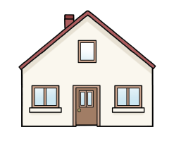 Haus Mit Schornstein