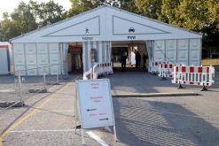 Testzentrum auf dem Volksfestplatz