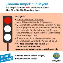 Infobanner am Rathaus
