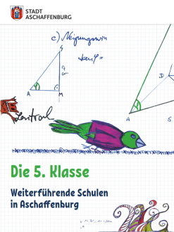 Titelbild der Broschüre "Die 5. Klasse - Weiterführende Schulen in Aschaffenburg"