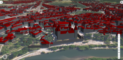 AschaffenBürgerGIS: Ansicht im 3D-Modus
