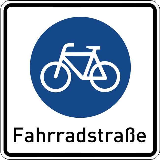 Verkehrsschild Fahrradstraße