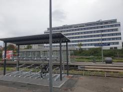  Foto der neuen Fahrradabstellanlage am Südbahnhof