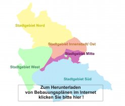 Übersichtskarte Bebauungspläne