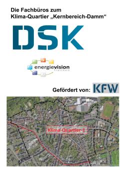  Luftbild des Klimaquartiers Kernbereich-Damm