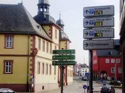 Das Parkleitsystem in Aschaffenburg