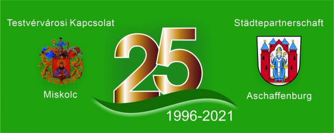 Logo 25 Jahre Städtepartnerschaft mit Miskolc
