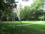 Seilbahn auf dem Spielplatz Schönberg