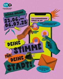 Plakat für die JuPa-Wahl