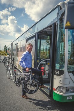 Faltfahrrad als Fahrkarte