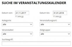 Veranstaltungskalender der Stadt Aschaffenburg