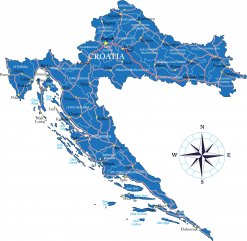 Karte Kroatien