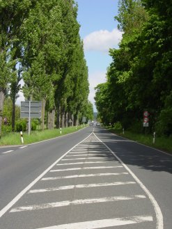 Darmstädter Straße stadteinwärts fotografiert