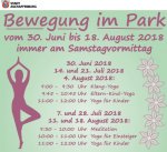 Bewegung im Park