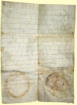 Urkunde Adalberts I. von Mainz aus dem Jahr 1127, bestätigt 1140/41