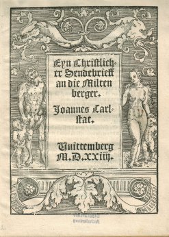 Titelblatt Christlicher Sendbrief 1524 (Sm 137)