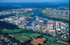 Luftbild Bayernhafen Aschaffenburg