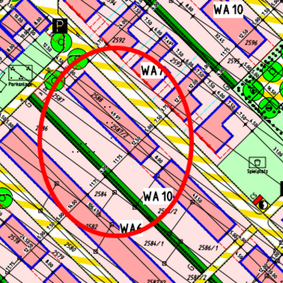 Ausschnitt aus dem Bebauungsplan 07_06