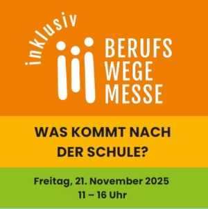 Bild vergr&ouml;&szlig;ern: Titelbil Flyer Beufswegemesse inklusiv