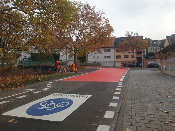 Fahrradstraße in der Hockstraße