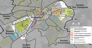 Bild vergr&ouml;&szlig;ern: Übersichtskarte Stadtgebiet Mitte/Ost