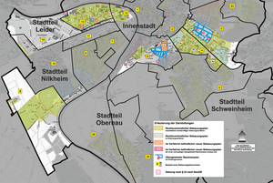 Bild vergr&ouml;&szlig;ern: Übersichtskarte Stadtgebiet West/Süd-Ost