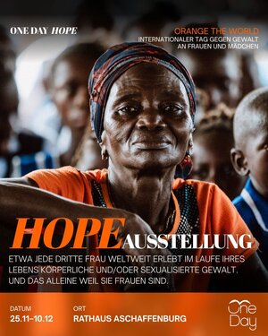 Bild vergr&ouml;&szlig;ern: Veranstaltungsplakat zur Ausstellung „HOPE“