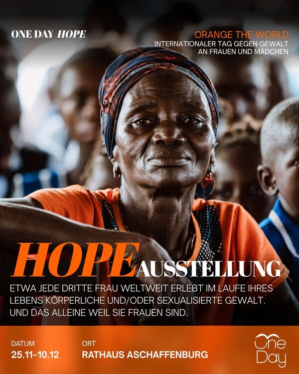 Veranstaltungsplakat zur Ausstellung „HOPE“ 