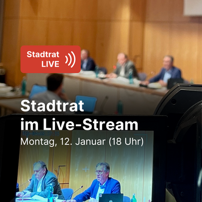 Stadtrat tagt im Sitzungssaal