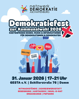 Bild vergr&ouml;&szlig;ern: Plakat für das Demokratiefest