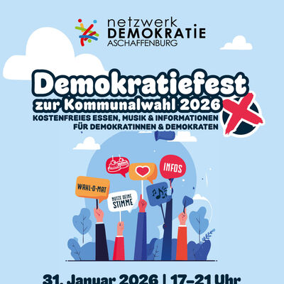 Plakat für das Demokratiefest