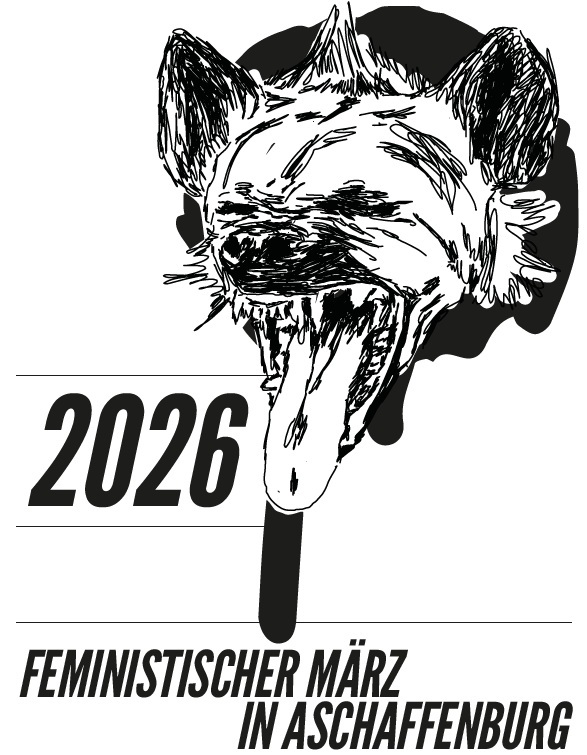 Wolfskopf mit aufgerissenem Maul