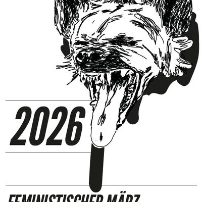 Wolfskopf mit aufgerissenem Maul