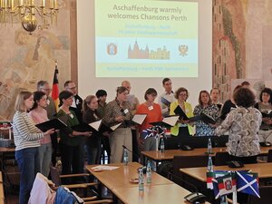 Bild vergr&ouml;&szlig;ern: Empfang Chor aus Perth