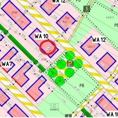 Bild vergr&ouml;&szlig;ern: Auszug aus Bebauungsplan 07-06
