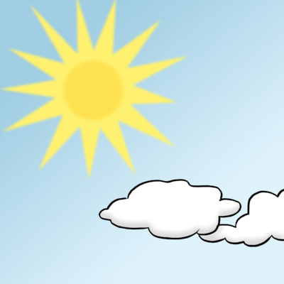 Bild vergr&ouml;&szlig;ern: Sonne am Himmel