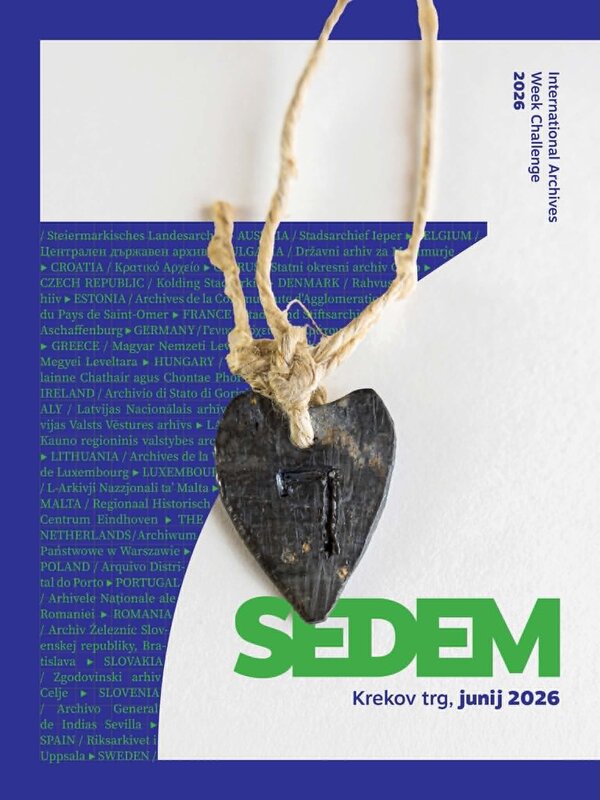 Bild vergr&ouml;&szlig;ern: Covermotiv der Ausstellung bzw. des Katalogs „Sedem“ (Seven, slowenisch)