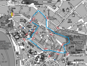 Bild vergr&ouml;&szlig;ern: Streckenplan Sefra-Lauf