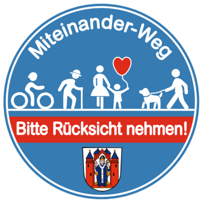 Bodenmarkierung Miteinander-Weg