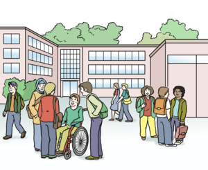 Bild vergr&ouml;&szlig;ern: Schule außen