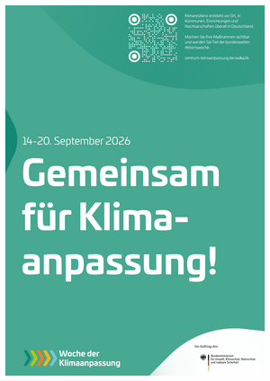 Bild vergr&ouml;&szlig;ern: Plakat zur Woche der Klimaanpassung