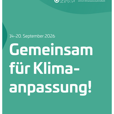 Plakat zur Woche der Klimaanpassung